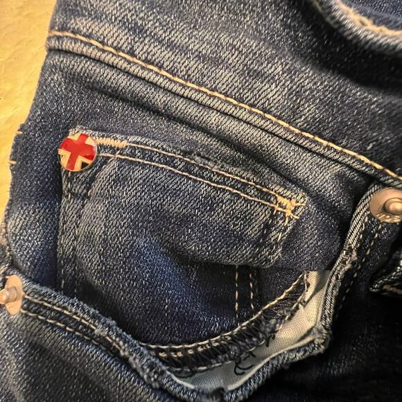 Hudson Women’s Barbara High Rise Bootcut Denim Jeans Dark Wash Size 27 - Picture 6 of 13